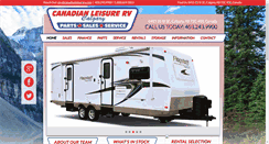 Desktop Screenshot of canadianleisurerv.com